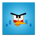Blue Angry Bird Frameless icon